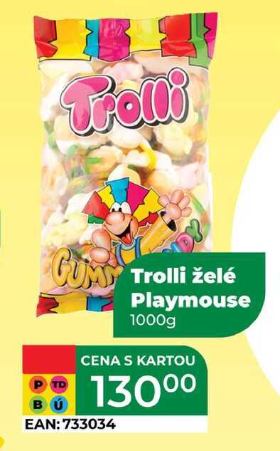 Trolli želé Playmouse 1000g 