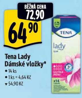 Tena Lady Dámské vložky, 14 ks 