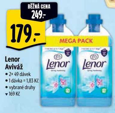 Lenor Aviváž, 2x 49 dávek 