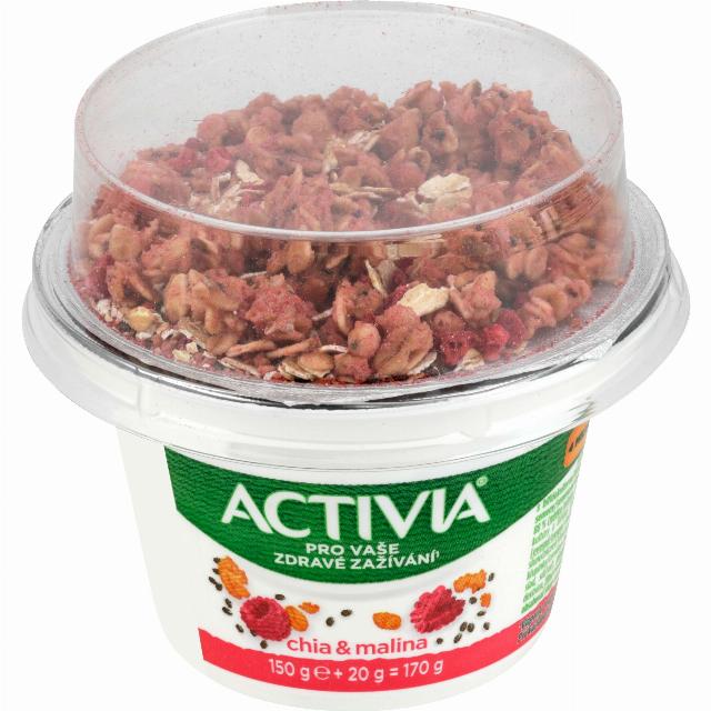 Activia Jogurt bílý s granolou/s granolou s chia