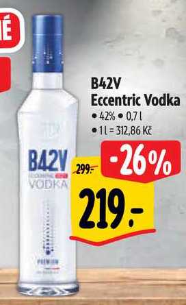 B42V Eccentric Vodka, 0,7 l