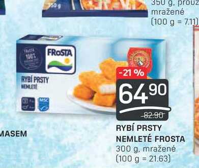 RYBÍ PRSTY NEMLETÉ FROSTA 300 g, mražené 