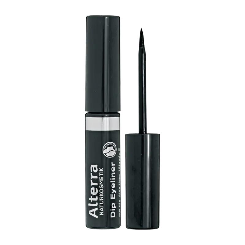 Alterra Naturkosmetik Oční linky tekuté 01 deep black, 1 ks