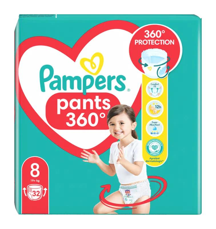 Pampers Plenkové kalhotky Jumbo Pack 19+ kg vel. 8, 32 ks