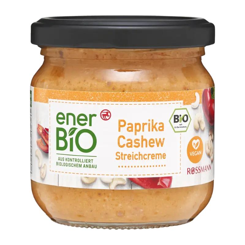 enerBiO BIO Pomazánka s červenou paprikou a kešu ořechy, 180 g