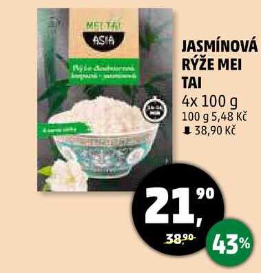 JASMÍNOVÁ RÝŽE MEI ΤΑΙ, 4x 100 g 