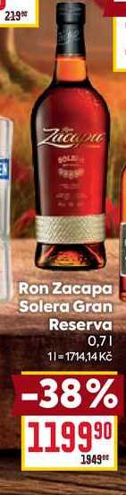 Ron Zacapa Solera Gran Reserva 0,7l