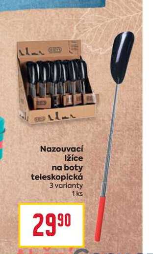 Nazouvací lžíce na boty teleskopická 3 varianty 1 ks