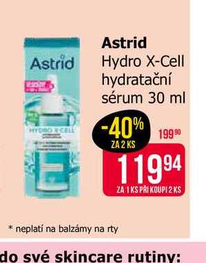 Astrid Hydro X-Cell hydratační sérum 30 ml 