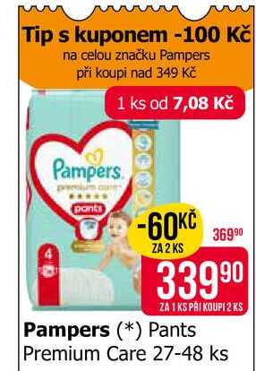 Pampers Premium Care Pants Plenkové Kalhotky 27-48 ks