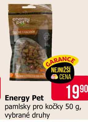 Energy Pet pamlsky pro kočky 50 g, vybrané druhy 