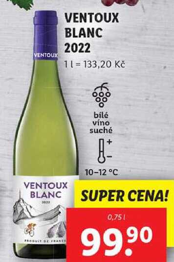 VENTOUX BLANC 2022, 0,75 l