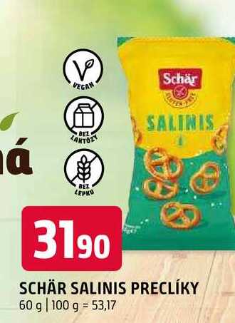 Schär Salinis Preclíky 60g