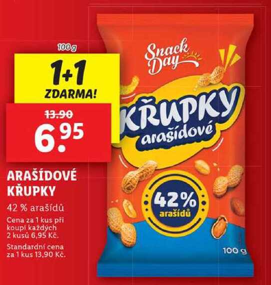 ARAŠÍDOVÉ KŘUPKY, 100 g