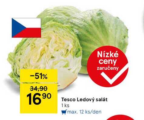 Tesco Ledový salát, 1 ks 