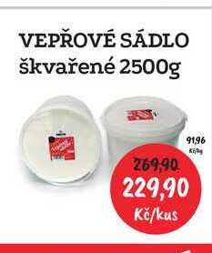 VEPŘOVÉ SÁDLO škvařené 2500g  