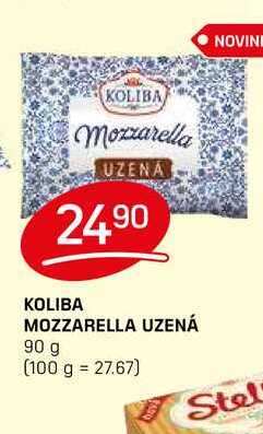 KOLIBA MOZZARELLA UZENÁ 90 g 