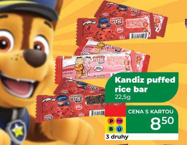 Kandiz puffed rice bar 22,5g 