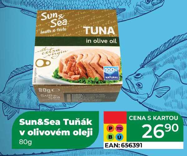 Sun&Sea Tuňák v olivovém oleji 80g  