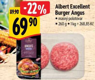 Albert Excellent Burger Angus, 260 g