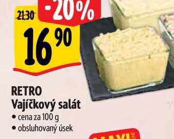 RETRO Vajíčkový salát, cena za 100 g