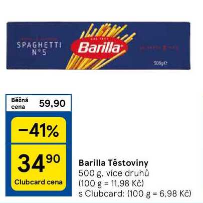 Barilla Těstoviny, 500 g