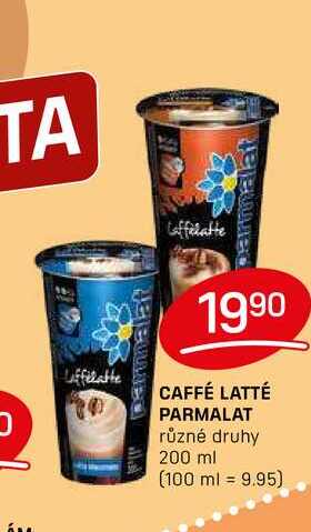 CAFFÉ LATTÉ PARMALAT různé druhy 200 ml