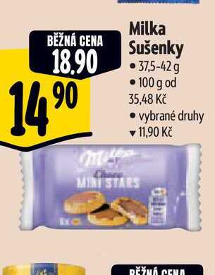  Milka Sušenky • 37,5-42 g  