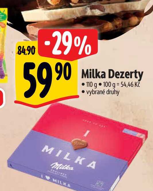  Milka Dezerty 110 g 