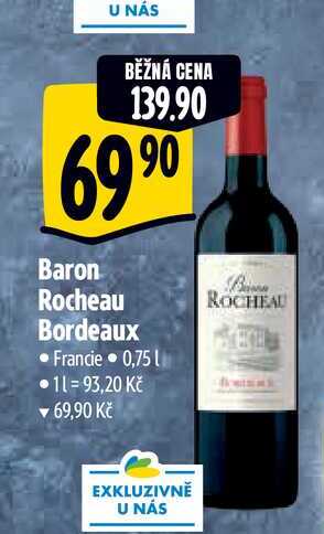  Baron Rocheau Bordeaux  0,75 l