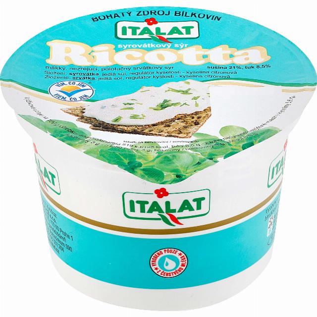 Italat Ricotta Čerstvý syrovátkový sýr