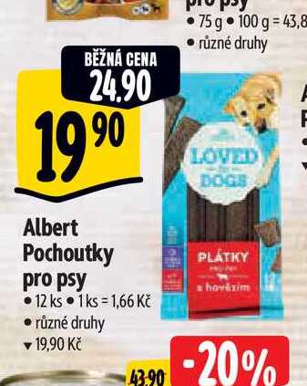  Albert Pochoutky pro psy • 12 ks  