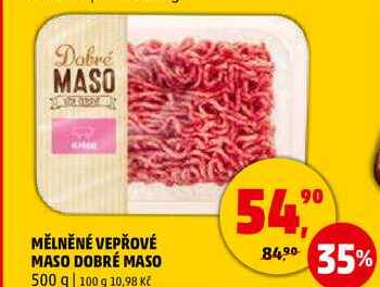 MĚLNĚNÉ VEPŘOVÉ MASO DOBRÉ MASO, 500 g