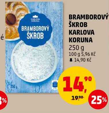 BRAMBOROVÝ ŠKROB KARLOVA KORUNA, 250 g 