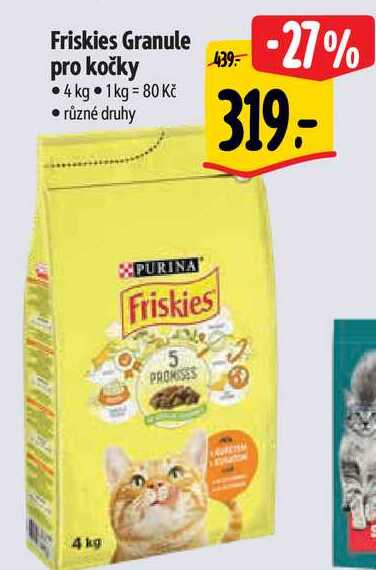 Friskies Granule pro kočky, 4 kg