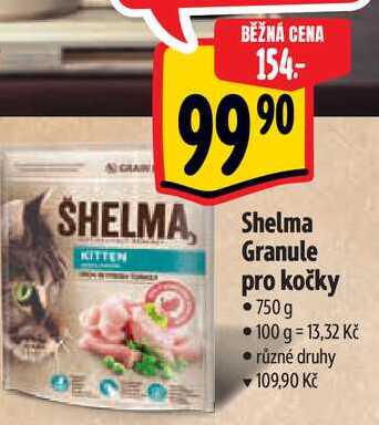 Shelma Granule pro kočky, 750 g 