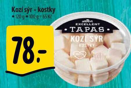 Kozí sýr - kostky, 120 g