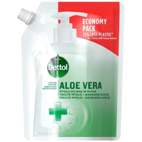 Dettol Tekuté mýdlo Náhradní náplň Jemná aloe