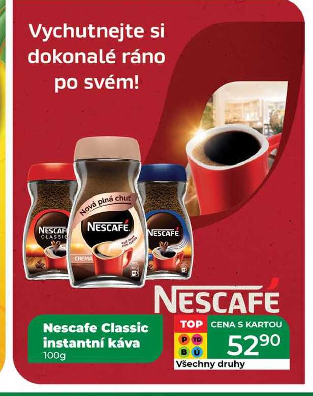 Nescafe Classic instantní káva 100g 