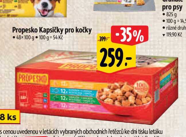 Propesko Kapsičky pro kočky 48×100 g 