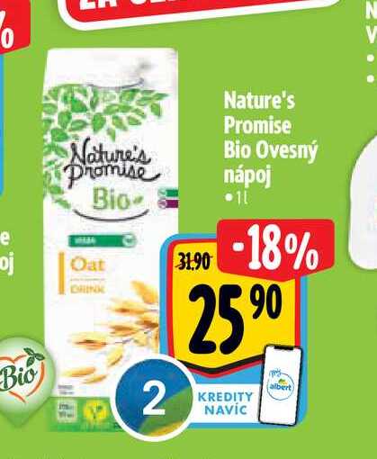   Nature's Promise Bio Ovesný nápoj 1 l