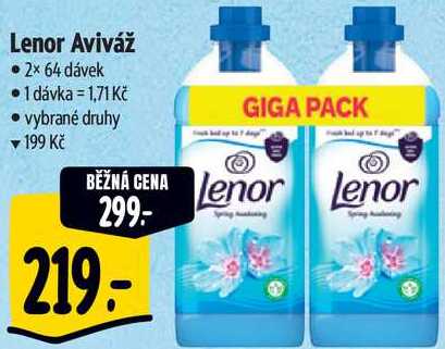 Lenor Aviváž, 2x 64 dávek