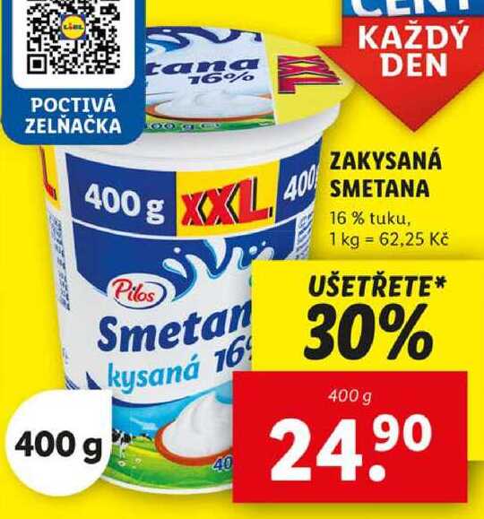 ZAKYSANÁ SMETANA, 400 g