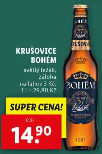 KRUŠOVICE BOHÉM, 0,5 l