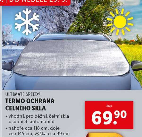 TERMO OCHRANA ČELNÍHO SKLA