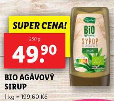 BIO AGÁVOVÝ SIRUP, 250 g
