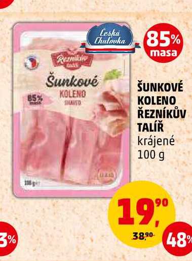 ŠUNKOVÉ KOLENO KOLENO ŘEZNÍKŮV TALÍŘ krájené, 100 g 