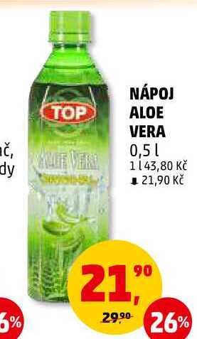 NÁPOJ TOP ALOE VERA, 0,5 l