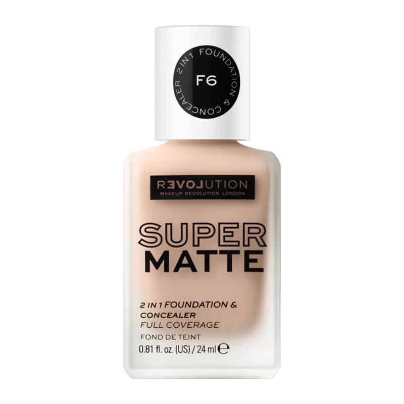 Makeup Revolution Make-up Relove Supermatte Foundation F6, 1 ks