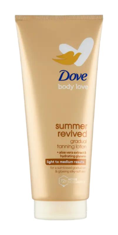 Dove Tělové mléko tónovací Derma Spa Summer Revived Light, 200 ml